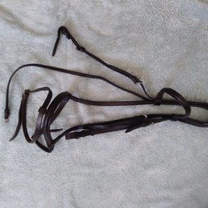 Dressage bridle for Extra full/Warmbloods with flash nose band